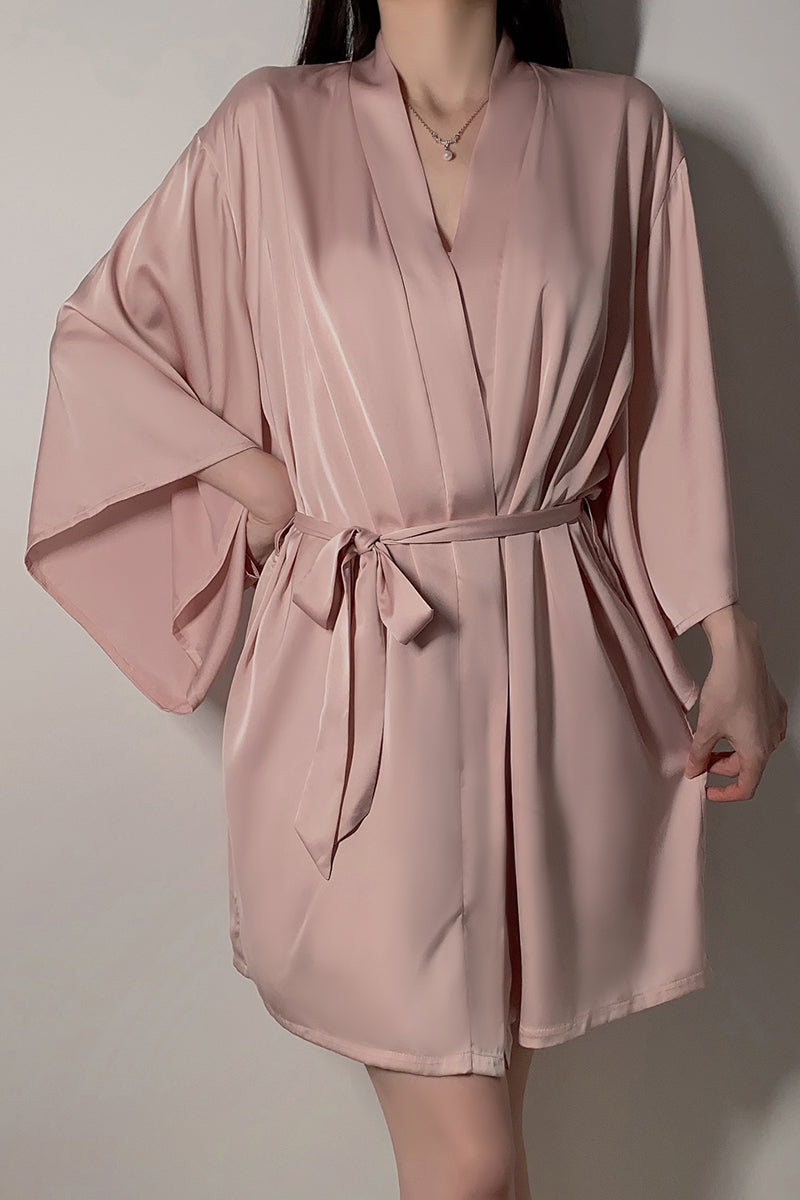 INJOY Lingerie – Versatile Satin Wrap Robe