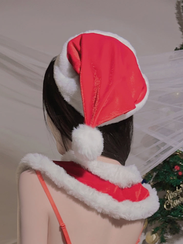 INJOY Fluffy Santa Hat