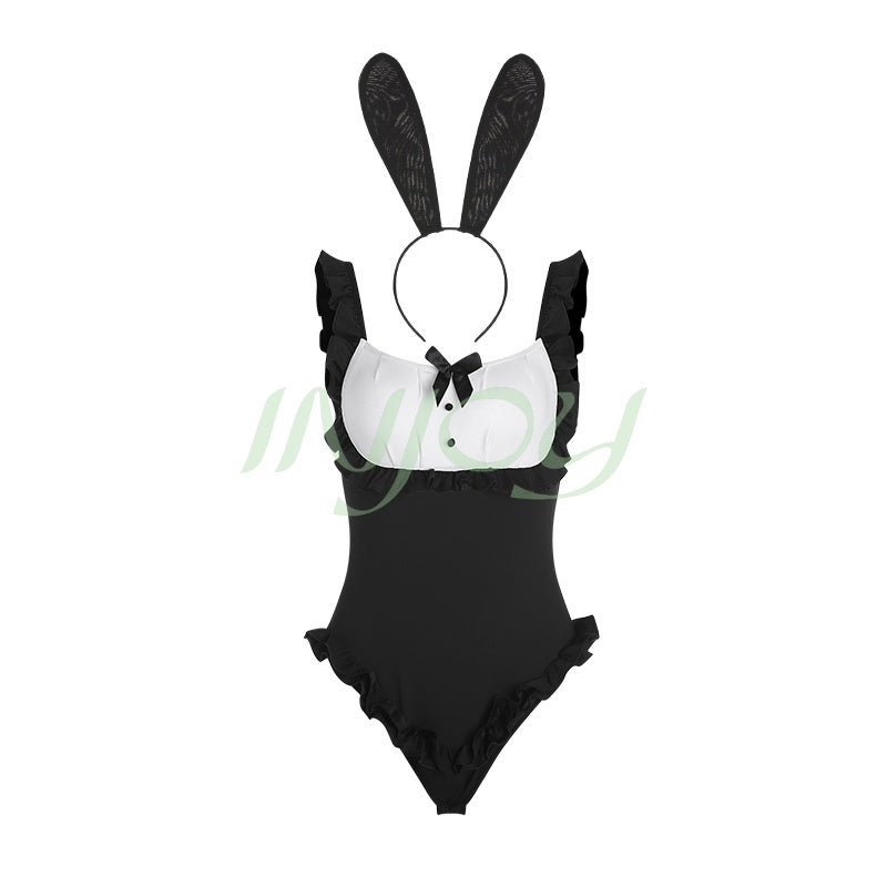 INJOY Lingerie - Playful Bunny Bodysuit Set: Inclusive Sizing & Effortless Glam
