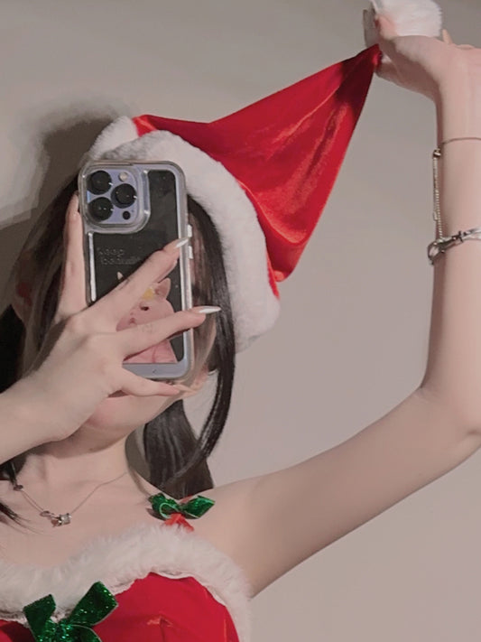 INJOY Fluffy Santa Hat
