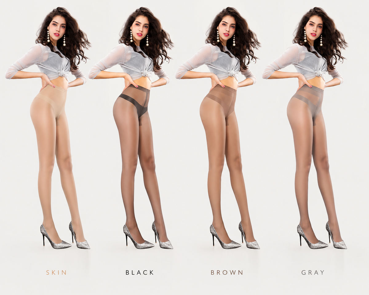 INJOY Ultra Sheer 10–15D Tights for Women | Reinforced Silk T-Gusset | 4 Colors