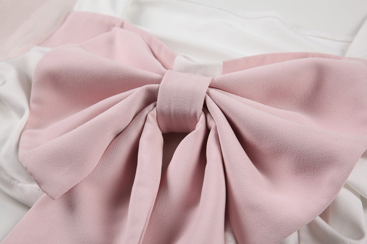 INJOY Lingerie Campus Chic Set – Pleated Mini Skirt & Bow Blouse