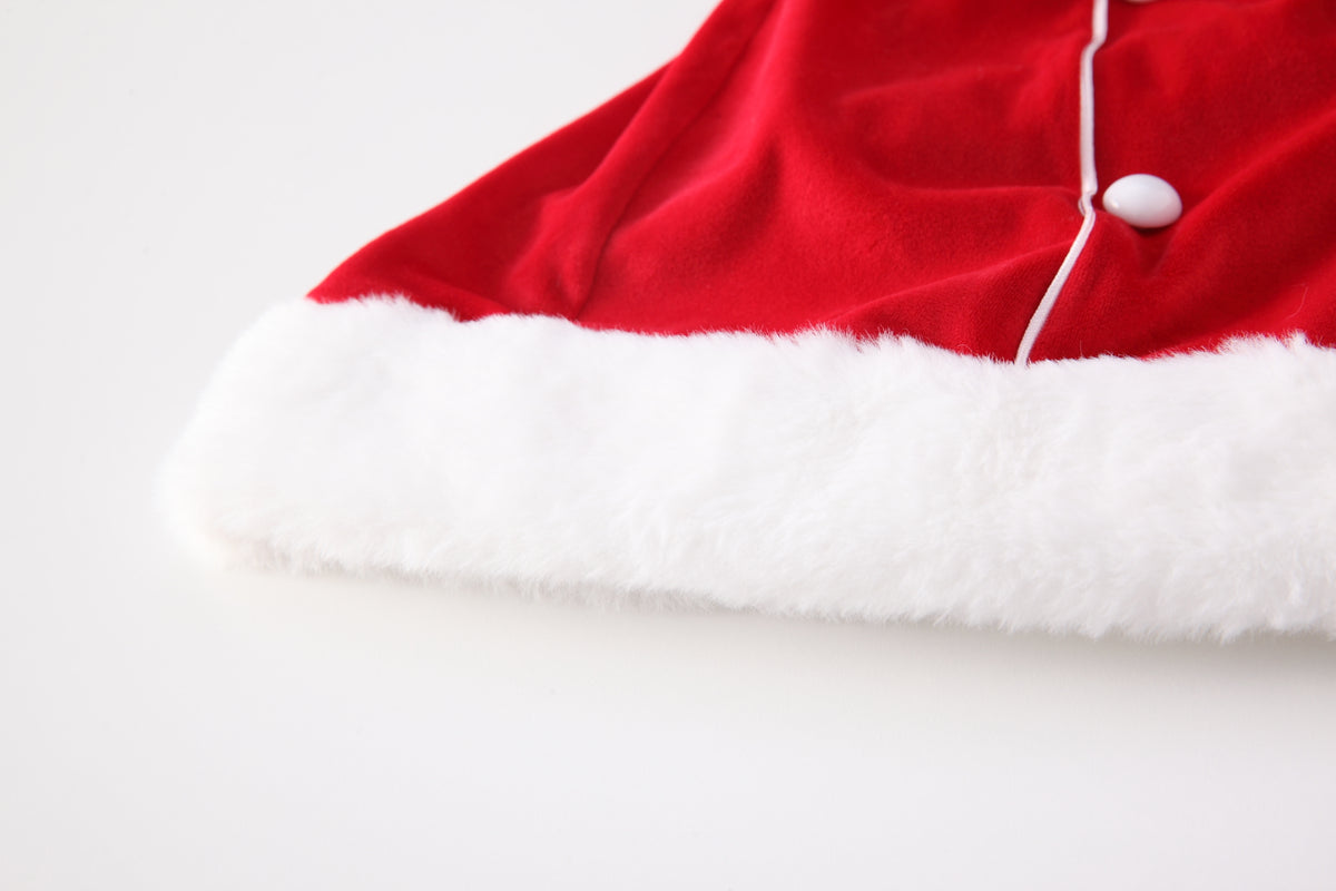 Christmas Velvet Chemise – Plunge Halter & Open-Back