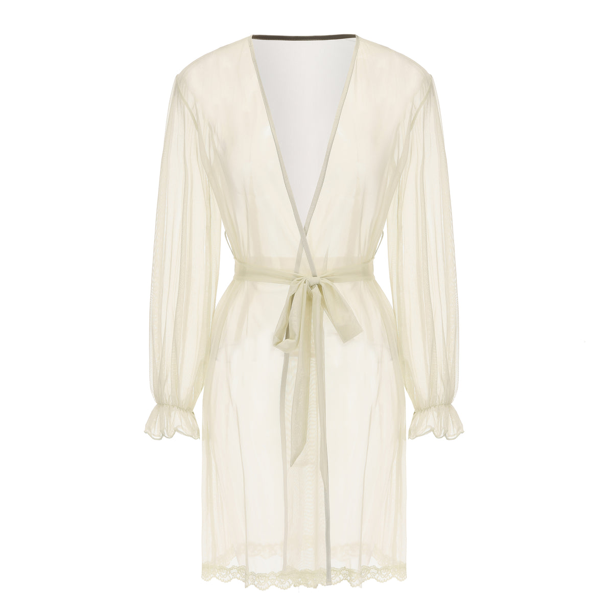 INJOY Lingerie – Sheer Champagne Robe
